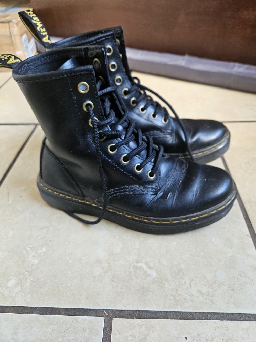 Dr. Martens 1460 Black Combat Boots US 5